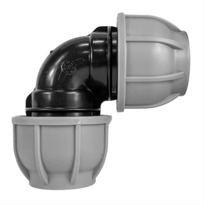 AP Supplies 63mm Mdpe Elbow (Medium-Density Polyethylene) from B&Q