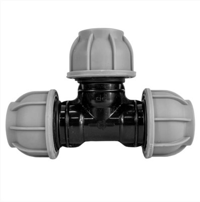 AP Supplies 63mm Mdpe Tee (Medium-Density Polyethylene) from B&Q