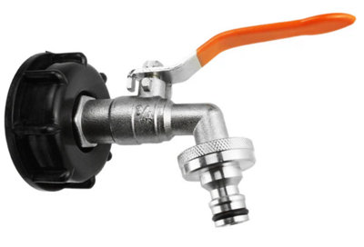AP Supplies Ibc 2 S60X6 Cap Adaptor3/4 Bsp Quick Connect Lever Tap from B&Q