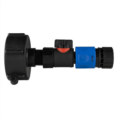 AP Supplies Ibc 2" S60X6 Cap With Bspf ThreadQuick Connect Male Valve And Hose Connector 3/4" Bspf from B&Q