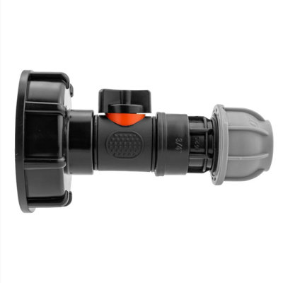 AP Supplies Ibc 2" S60X6 Cap With InLine Bspm Valve And Mdpe Straight 20mm from B&Q