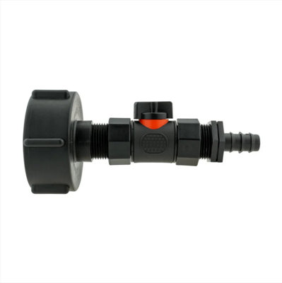 AP Supplies Ibc 2" S60X6 Cap With InLine Bspf Valve And 16mm Barbed Straight from B&Q