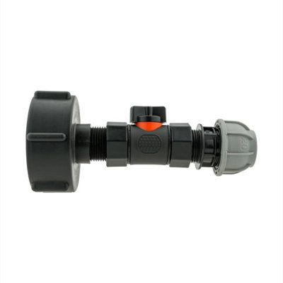 AP Supplies Ibc 2" S60X6 Cap With InLine Bspf Valve And Mdpe Straight 20mm from B&Q