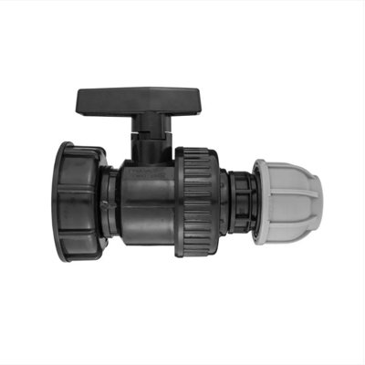 B&Q -  Ibc 2" S60X6 Cap With Large Plastic Valve And Mdpe Straight 32mm
