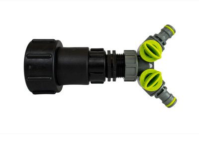 AP Supplies Ibc 2" S60X63/4" Bspf Extender Adaptor With 3/4" Bsp Threaded Fitting And TwoWay Splitter from B&Q