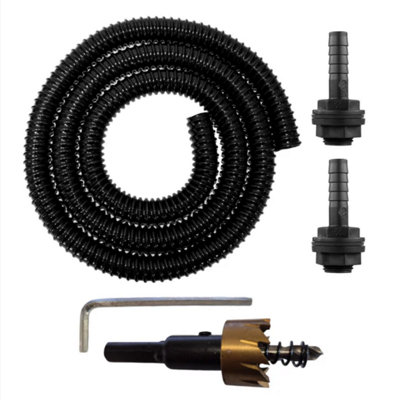 AP Supplies 1/2 Water Butt Linking Kit And Drill Bit With 2M Corrugated Hose from B&Q