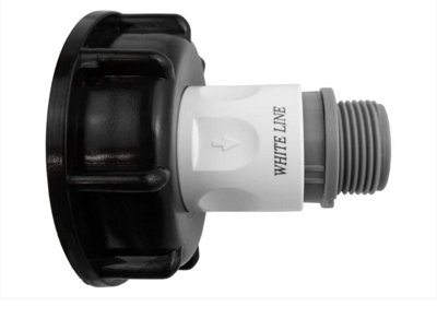 AP Supplies Ibc 2" S60X6 Cap With Male Quick Connector And 3/4" Bsp Threaded Hose Connector from B&Q