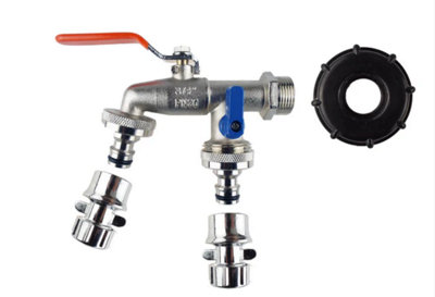 AP Supplies Ibc 2 S60X6 Cap With Quick Connect Double Tap And Hose Connectors from B&Q
