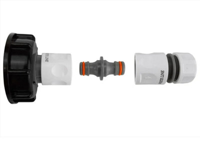 AP Supplies Ibc 2" S60X6 Cap With Threaded Hose FittingDouble Male And Hose Connector Wl from B&Q