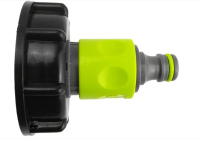 AP Supplies Ibc 2" S60X6 Cap With 3/4" Bsp Threaded Hose Connector And Double Male Lime from B&Q