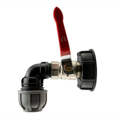 AP Supplies Ibc 2" S60X6 Cap With Lever Valve And 25mm Mdpe Elbow from B&Q
