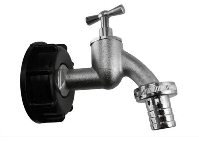 AP Supplies Ibc 2" S60X6 Cap With Nickle Plated Bib Tap 1/2" Barb from B&Q