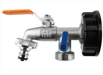 AP Supplies Ibc 2" S60X6 Cap With Double Tap 3/4" Bsp from B&Q