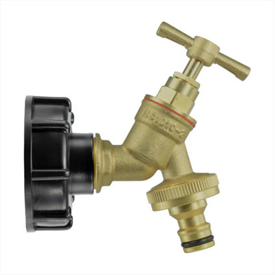 AP Supplies Ibc 2" S60X6 Cap With Brass Bib Quick Connect Tap 3/4" Bsp from B&Q