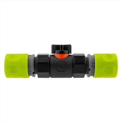 AP Supplies InLine Bspf Valve With 2 X Hose Connectors Lime from B&Q