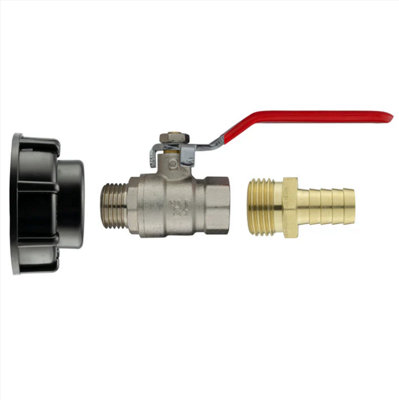AP Supplies Ibc 2" S60X6 Cap With Lever Valve And 13mm Brass Barb from B&Q