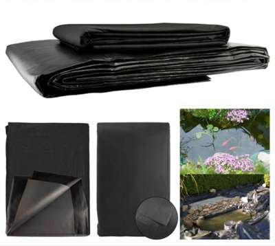 AP Supplies 2.5M X 5M Pond Liner L-Grade Black With Underlay from B&Q