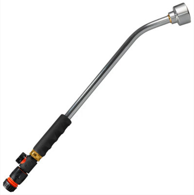 AP Supplies 50Cm Garden Watering Lance With Quick Connect Valve (Black) And Hose Connector from B&Q