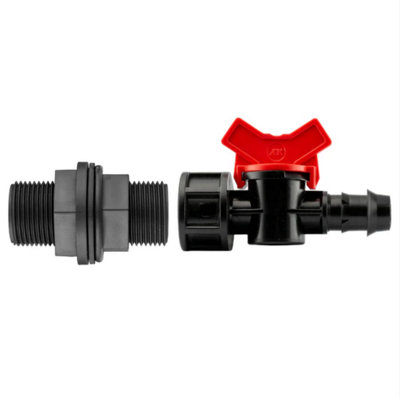 AP Supplies 3/4 Bsp Water Butt Fitting With 16mm Barb Irrigation Valve from B&Q