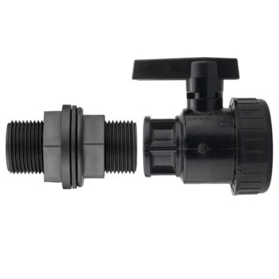 AP Supplies 3/4 Bsp Water Butt Fitting With 3/4 Bspf Full Flow Pp Valve from B&Q