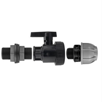AP Supplies 3/4 Bsp Water Butt Fitting With Full Flow Pp Valve And 20mm Mdpe Fitting from B&Q