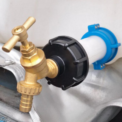 AP Supplies Ibc S60X6 M-F Extender Swivel With S60X6 Cap And 1/2 Barb Brass Bib Tap from B&Q