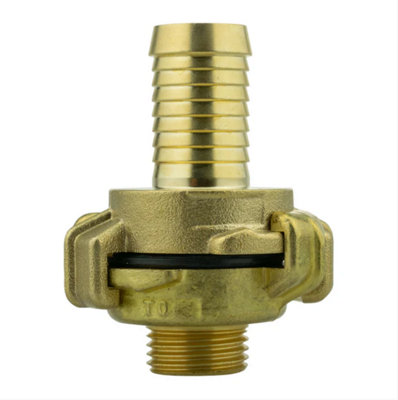 AP Supplies Geka Type Brass Claw Set 19mm Barb And 1/2 Bsp Male from B&Q