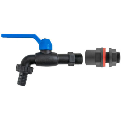 AP Supplies Water Butt Kit 1/2 Bsp With Nylon 1/2 Barb Tap from B&Q