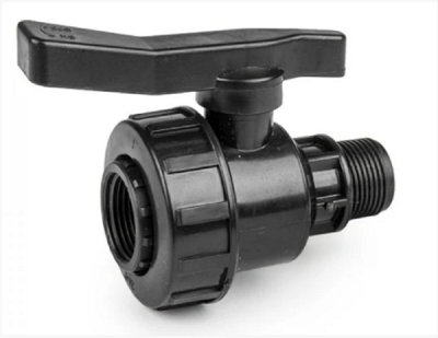 B&Q -  Full Flow Single Union Ball Valve Pp 3/4 Bspf-M
