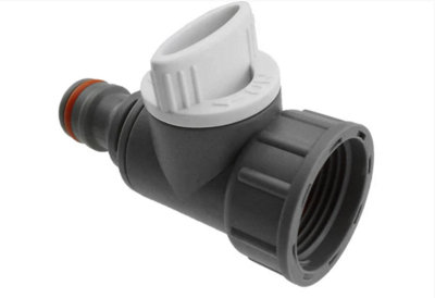 AP Supplies Tap Adapter With Valve 3/4 Bspf Snap On Connector Wl from B&Q