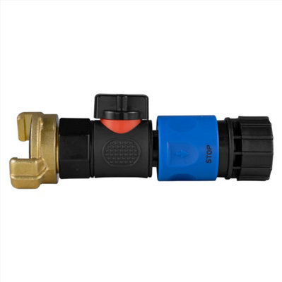 AP Supplies Geka Type Connector With Bspf-Quick Connect Valve & Hose Connector 3/4 Bspf from B&Q