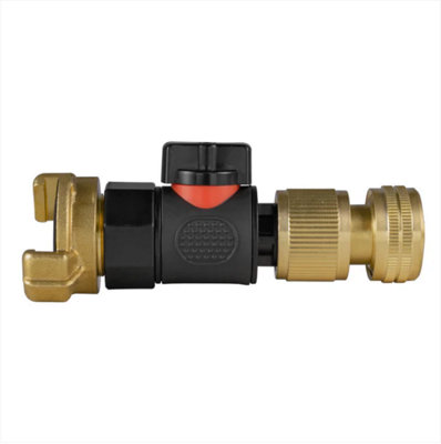 AP Supplies Geka Type Connector With Bspf-Quick Connect Valve & Hose Connector Brass from B&Q