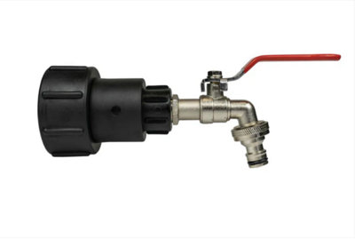 AP Supplies Ibc 2 S60X61/2 Bspf Extender Adaptor With 1/2 Bsp Quick Connect Lever Tap from B&Q