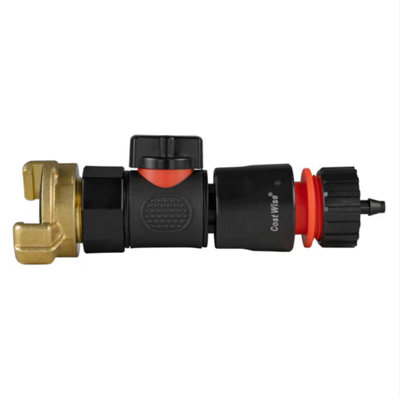 AP Supplies Geka Type Connector With Bspf-Quick Connect Valve & Hose Connector 4mm Barb from B&Q