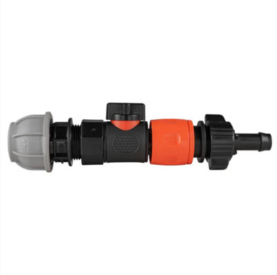 AP Supplies 20mm Mdpe Straight With Bspf-Quick Connect Valve & Hose Connector 16mm Barb from B&Q