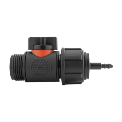 AP Supplies 4mm Barb Micro Connector With In-Line Bspm Threaded Valve from B&Q