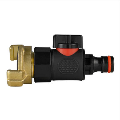 AP Supplies Geka Type Connector With Bspf Thread-Quick Connect Male Valve from B&Q