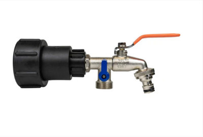 AP Supplies Ibc 2 S60X6 1/2 Bspf Extender Adaptor With 1/2 Bsp Double Lever Tap from B&Q