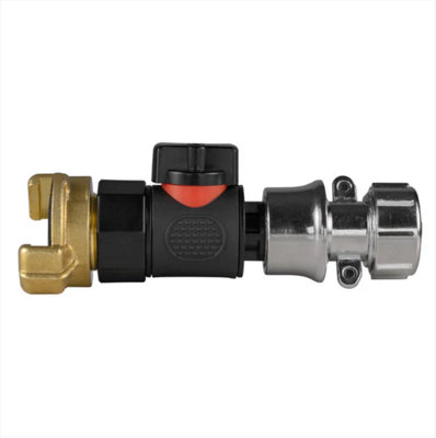 AP Supplies Geka Type Connector With Bspf-Quick Connect Valve & Hose Connector Zinc from B&Q