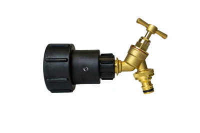 AP Supplies Ibc 2 S60X6 1/2 Bspf Extender Adaptor With 1/2 Bsp Brass Quick Connect Bib Tap from B&Q