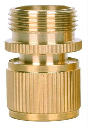 B&Q -  Hose Connector Snap-On Female With Male Thread 3/4 Bsp