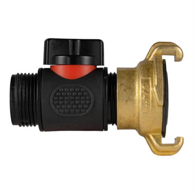 AP Supplies Geka Type Connector With In-Line Bspm Threaded Valve from B&Q