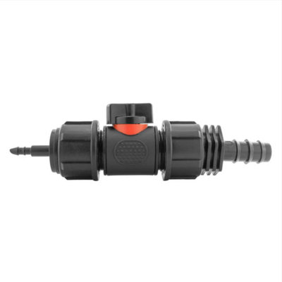 AP Supplies 4mm Barb Micro Connector With In-Line Bspm Valve And 16mm Barbed Straight from B&Q