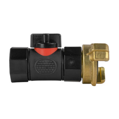 AP Supplies Geka Type Connector With In-Line Bspf Threaded Valve from B&Q