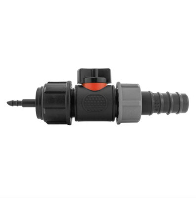 AP Supplies 4mm Barb Micro Connector With In-Line Bspm Valve And 20mm Barbed Straight from B&Q