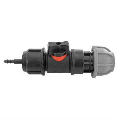 AP Supplies 4mm Barb Micro Connector With In-Line Bspm Valve And 20mm Mdpe Straight from B&Q