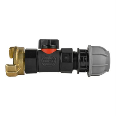 AP Supplies 20mm Mdpe Straight With In-Line Bspf Valve And Geka Type Connector from B&Q