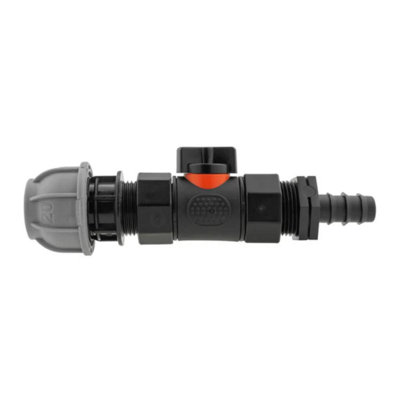 AP Supplies 20mm Mdpe Straight With In-Line Bspf Valve And 16mm Barbed Straight from B&Q