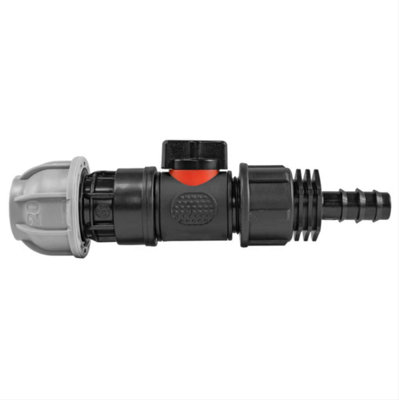 AP Supplies 20mm Mdpe Straight With In-Line Bspm Valve And 16mm Barbed Straight from B&Q