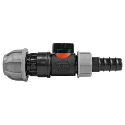 AP Supplies 20mm Mdpe Straight With In-Line Bspm Valve And 20mm Barbed Straight from B&Q